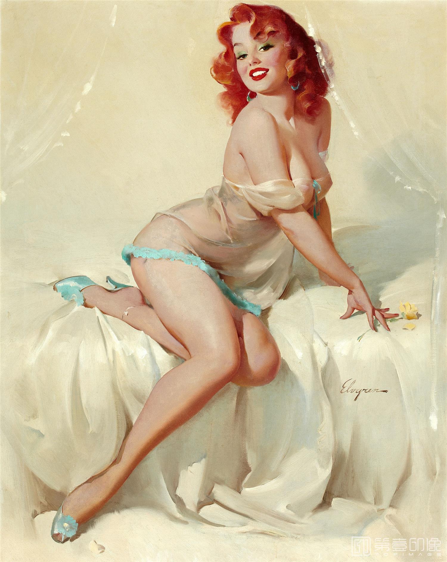 油画-吉尔·艾尔夫格雷恩 Gil Elvgren 作品集-83